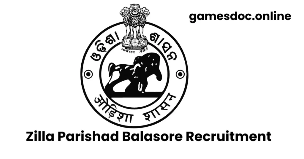 Zilla Parishad Balasore Recruitment 2024